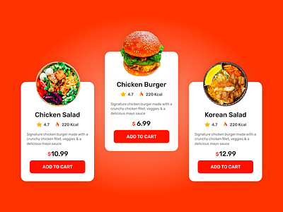 Food Menu Cards 2020 trends 3d animation app branding cards dailyui design food graphic design illustration logo menu motion graphics order ordering restaurant ui ux vector
