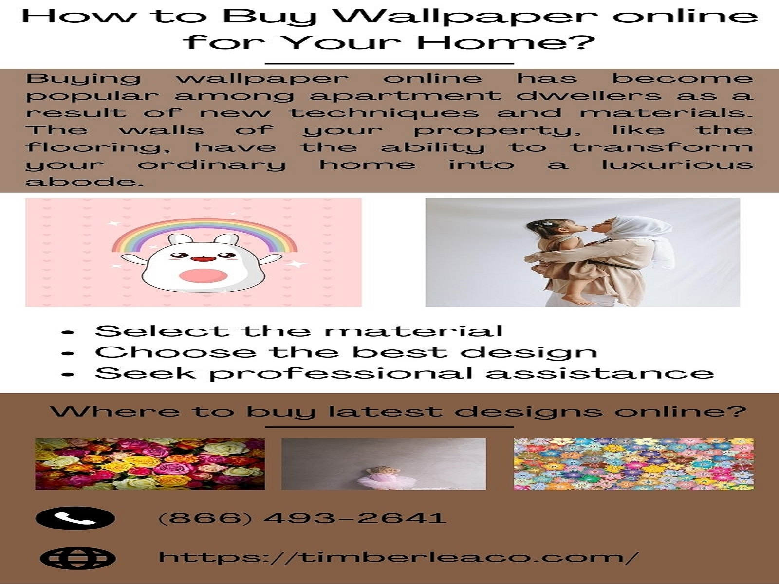 How to Buy Wallpaper Online for Your Home? by Timberlea Interiors on