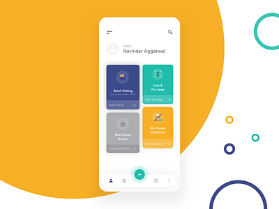 Warehouse Dashboard app colorscheme concept daily ui challange dashboard ecommerce expanded fabs grid design interaction design ios iphonex minimal app mobile app design typography ui kit ui pattern vector warehouse