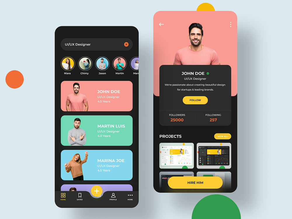 Designers App by MindInventory Graphics for MindInventory on Dribbble