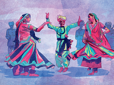 indian festival drawing