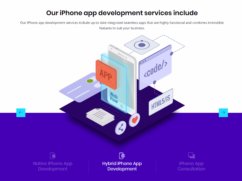 iPhone app development services 3d clean design inspiration iphone app development isometric slider website