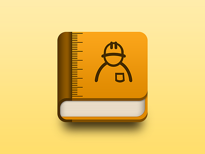 Engineer's Book App Icon app icon book engineer illustration