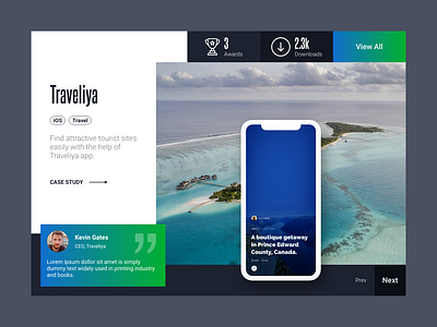 Portfolio Slider for Website by MindInventory Graphics for ...