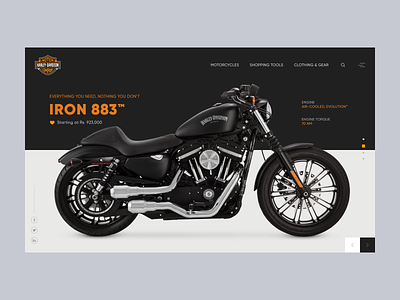 Motorcycle accessories bike harley davidson iron iron 883 landing page motorcycle web website