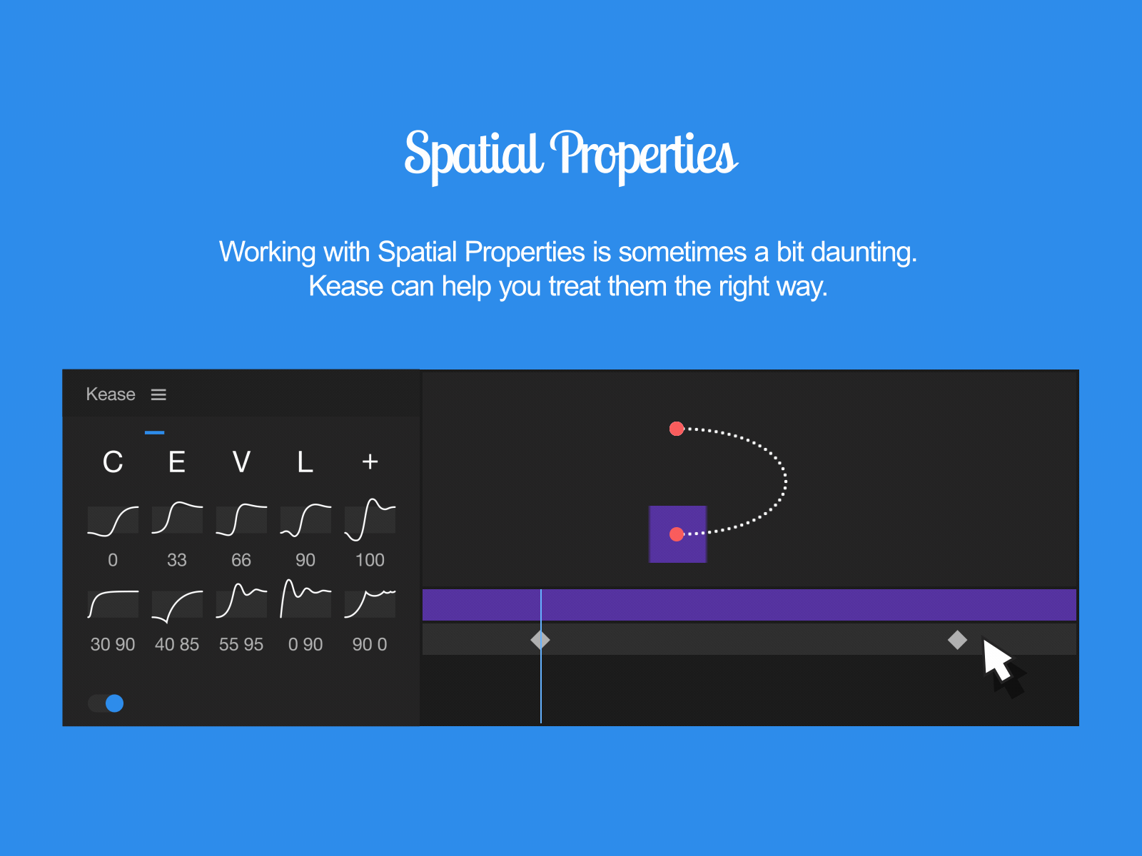 Kease - a script for After Effects - Spatial Properties