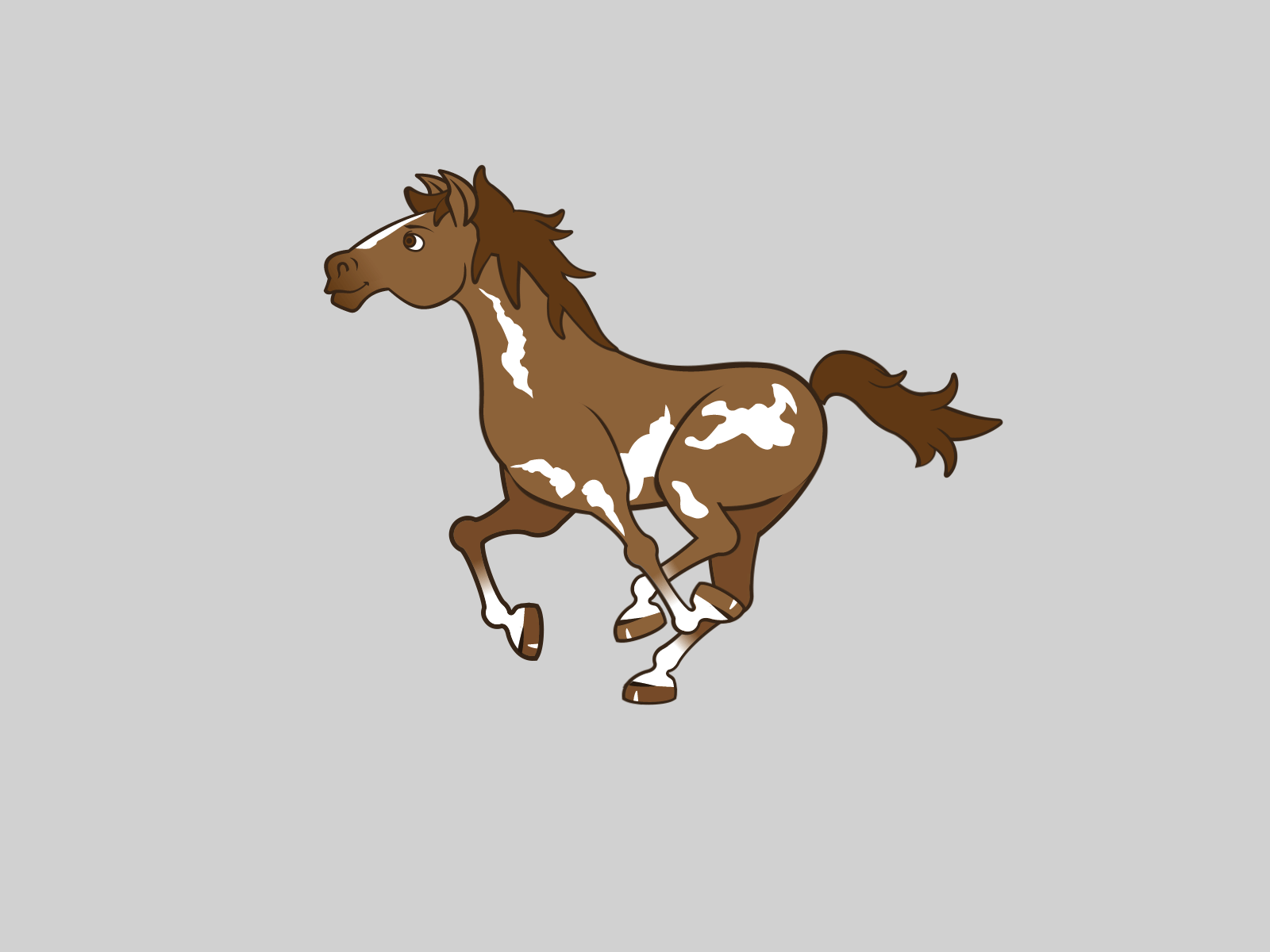 Rigged Horse - Galloping test