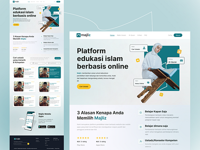 Islamic Education Website design education graphic design islamic ui vector website