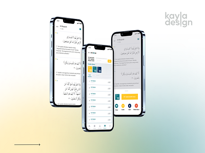 Qur'an Mobile Design education islamic koran quran ui ux website