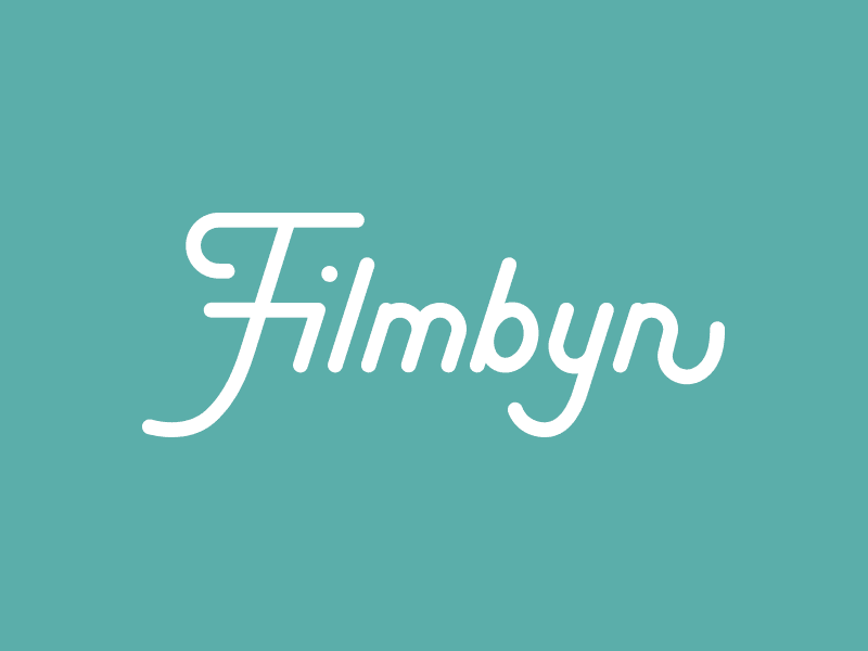 Filmbyn logotype lettering logo logotype symbol typography