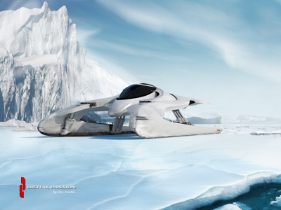 Tarpun 3d ao c4d cinema 4d composing concept concept car digital passion gi ice glider illustration machine model race racer render rendering sci fi scifi space space ship spaceship tarpun vehicle