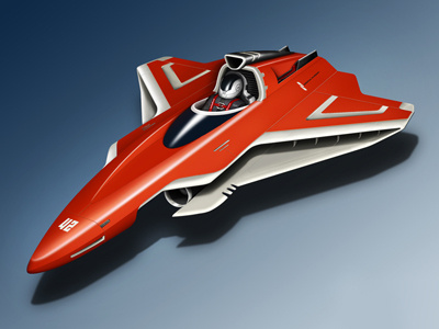 Nano Racer 3d concept illustration machine model race racer render rendering sci fi scifi space space ship spaceship vehicle
