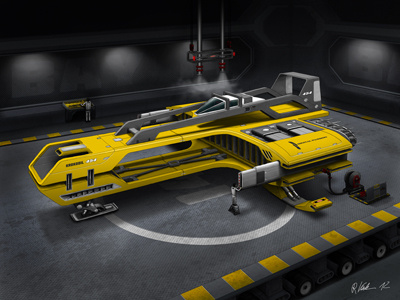 Das Krokodil 3d concept illustration machine model race racer render rendering sci fi scifi space space ship spaceship vehicle