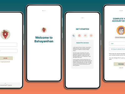 Bahayanihan v1 android app figma flat ui