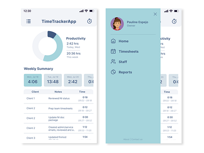 Time Tracking App v1