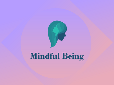 Mindfulness training coach logo brand branding design gradient illustration logo vector