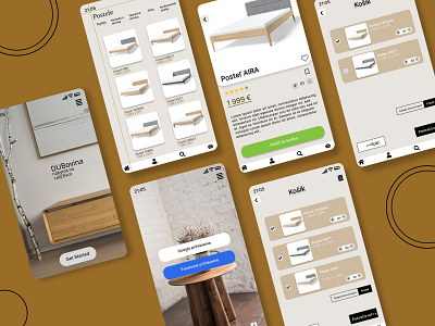 Furniture eshop app concept