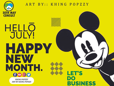 Happy New Month 3d branding graphic design logo ui