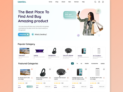 Ecommerce Website Landing Page