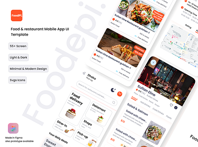 Foodepi - Mobile App UI Design. food app food mobile app foodepi app foodepi ui ui