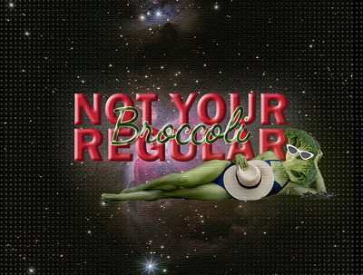 Not your regular broccoli broccoli edit graphic design photoshop poster