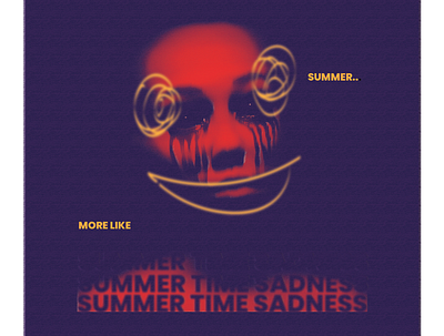 Summer time Sadness design edit graphic design photoshop poster