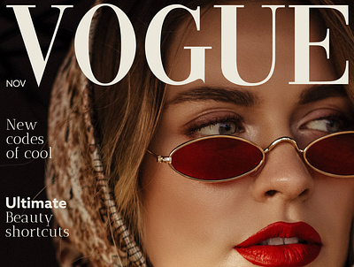 Vogue Magazine Redesign design edit editorial graphic design layout design magazine type