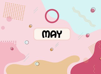 For the most beautiful month - May illustration