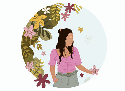 Goddess of nature - Hello, it's me design graphic design illustration