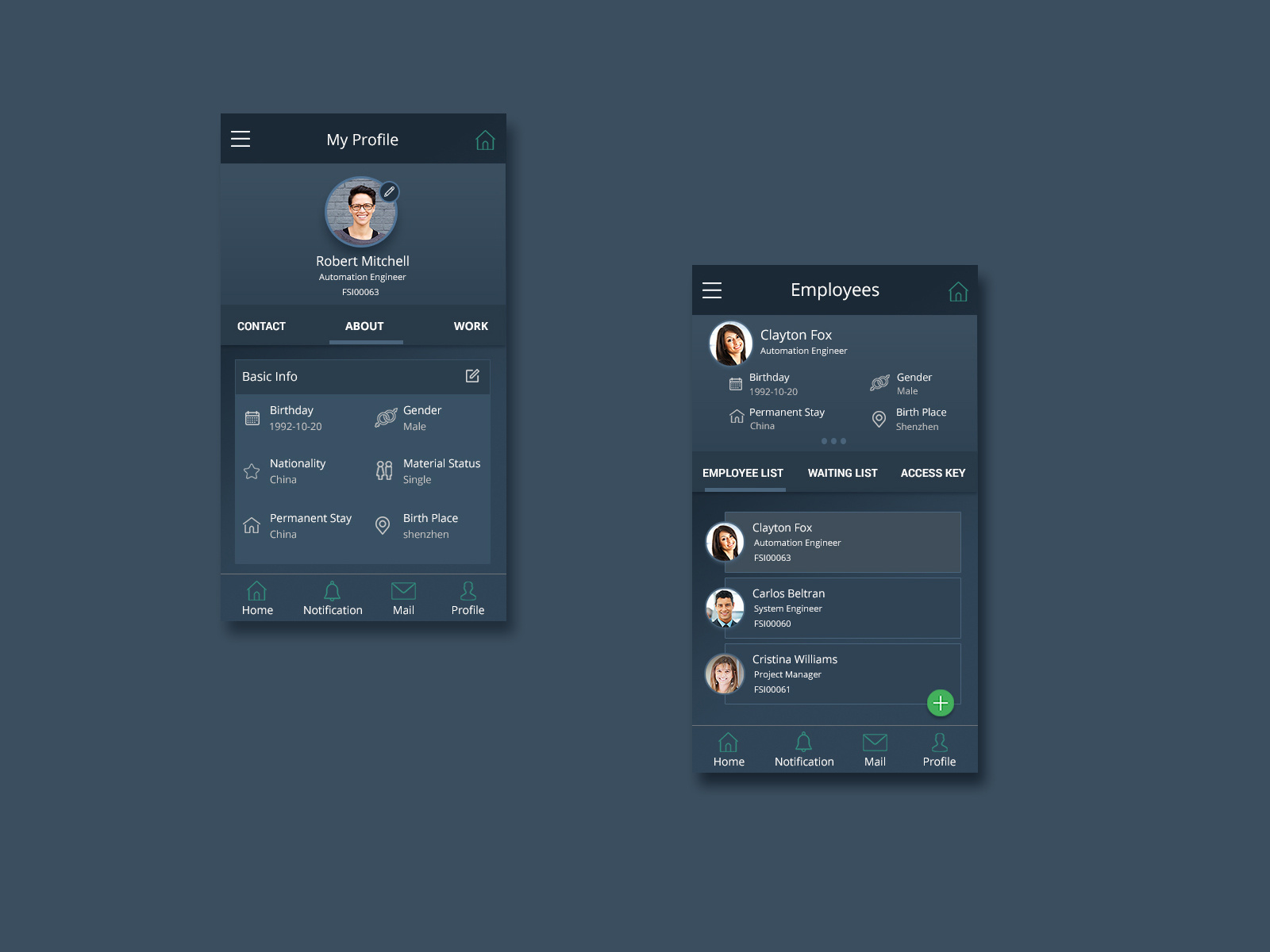 Mobile app profile page by Suresh G on Dribbble