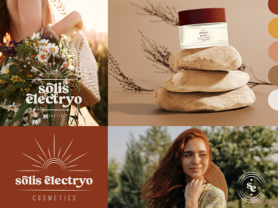 Solis Electryo Branding Kit bohemian branding boho branding boho design branding branding designer branding kit branding specialist cometic branding cosemtic logo cosmetic design female logo logo logo desiner package design