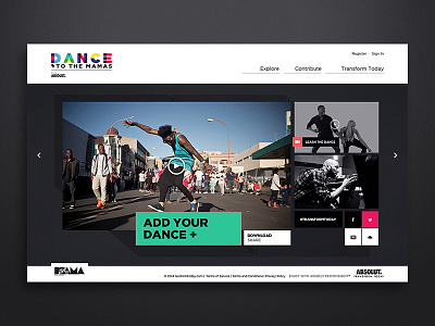 MTV Africa Microsite Concept art direction modular ui ux web design