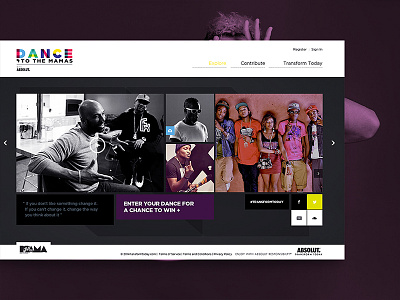 MTV Africa Music Awards Microsite art direction microsite modular ui ux