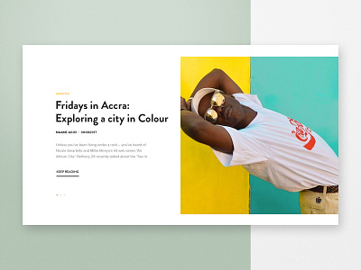 Tastemakers Africa - Journal Component art direction ecommerce minimal responsive travel ui ux