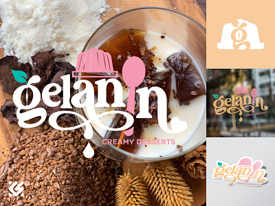 Gelanin Logo Proposal brand desserts food gelatin local logo sweets