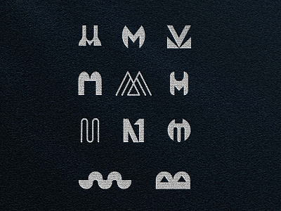 Abstract M logo branding design diseño graphic design letram logo logotipo marca vector