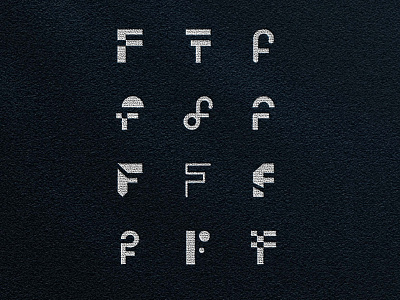Abstract F logo branding design diseño graphic design letraf logo logotipo marca vector