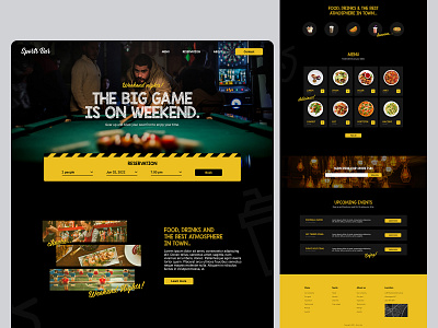 Sports bar - Web design