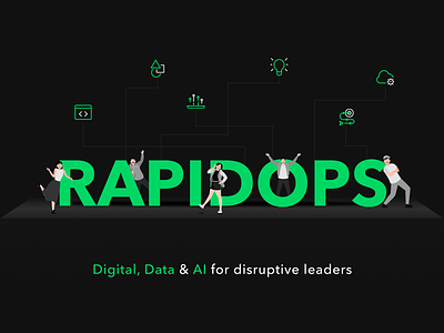 Rapidops Wallpaper ai branding data digital figma icons illustration logo rapidops vector wallpaper wallpaper design