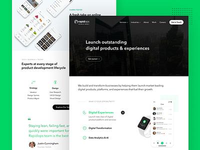 Digital product design - Home Page branding design digital product enterprise apps ui design uiux design web design website