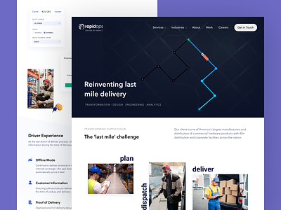 Reinventing Last mile Delivery - Case Study app design case study customer experience delivery app landing page last mile delivery portfolio proof of delivery ui design uiux design web app
