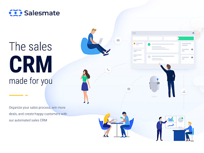Salesmate website illustration