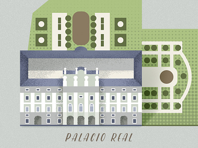 Royal Palace, Madrid. heritage illustration madrid palace royal spain