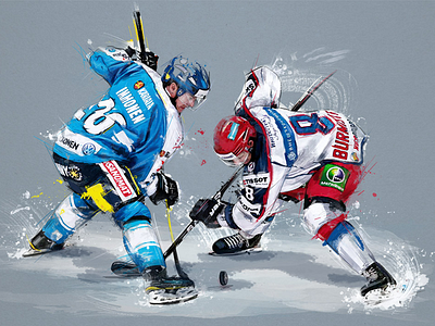 Hockey hockey illustration sport