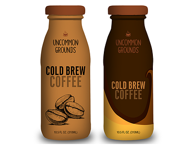 Cold Brew Coffee Bottle Design design package