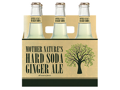 Mother Natures Hard Soda Ginger Ale design package