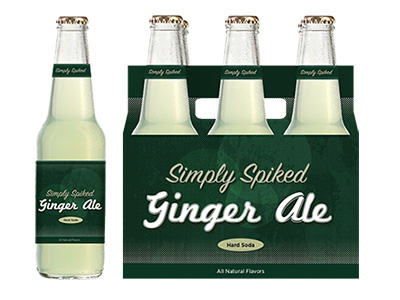 Simply Spiked Ginger Ale Package Design design package