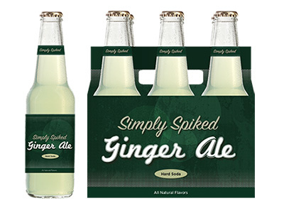 Simply Spiked Ginger Ale Package Design