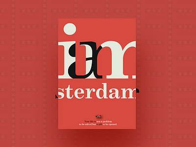 Iamsterdam chill designer graphic holland iamsterdam lettering logo mood red trip typography