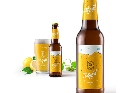 Feelogood alcohol beer branding coldbeer fresh johnnaked logo packing